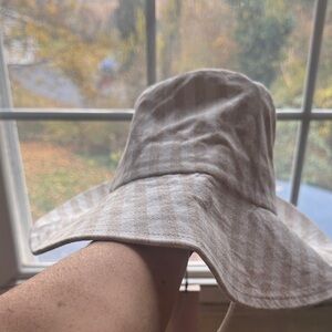 Wyeth by Todd Magill Striped Tan and Cream Hat